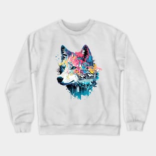 Wolf Alpha Animal World Predator Wild Nature Wilderness Crewneck Sweatshirt